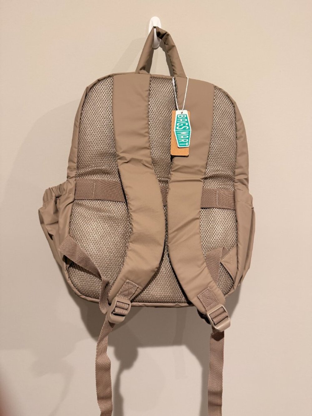 BAGSMART Backpacks for Women, Lightweight Puffer 15" Laptop Backpack in Caramel - Picture 5 of 13